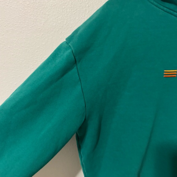 Dandy Worldwide Car Camping Embroidered Oversized Hoodie Green Gold Luxury-S - Picture 5 of 11